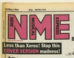 NME covers headline