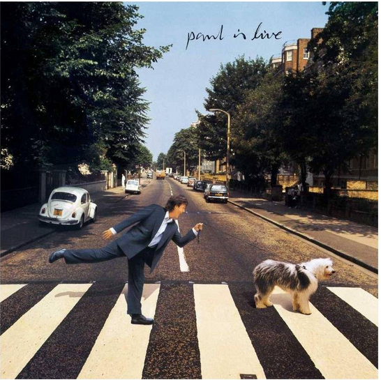 The Paul is Live cover, which is a pastiche of Abbey Road