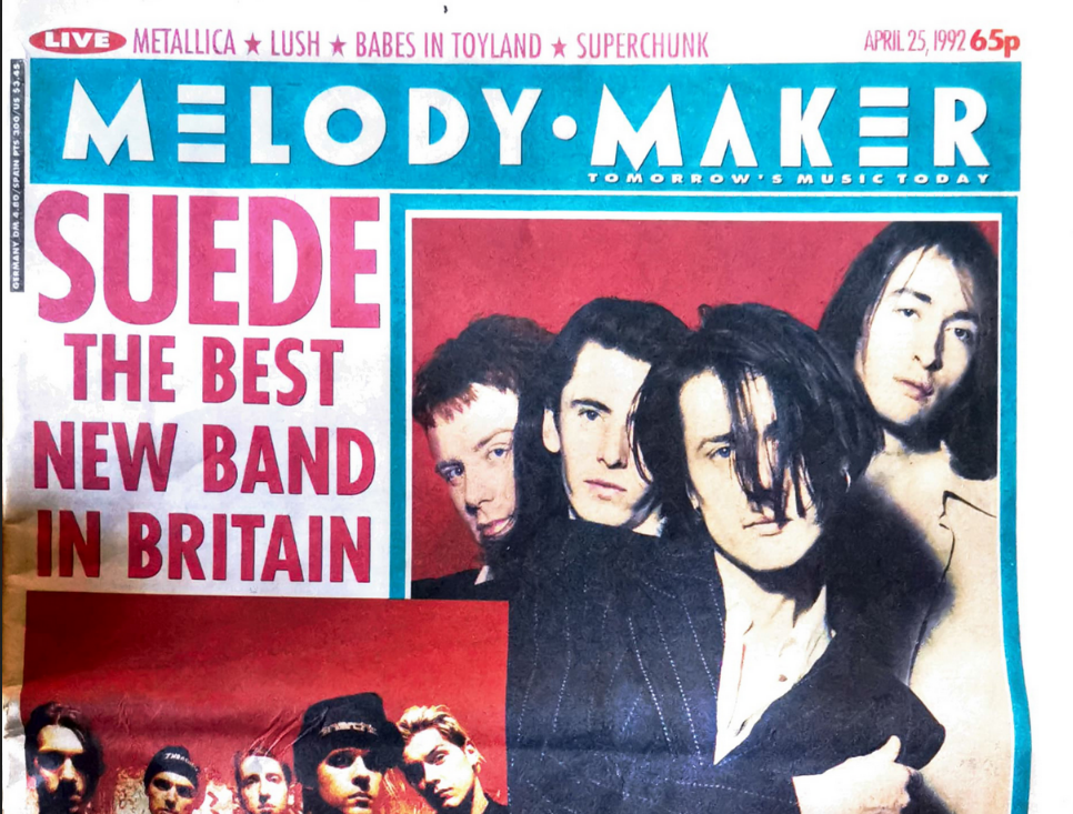 Melody Maker cover featuring Suede