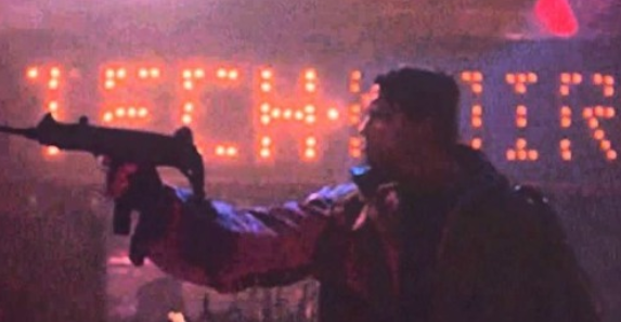 Arnie with the Tech-Noir sign.